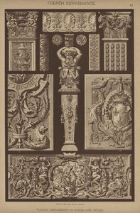 French Renaissance, Plastic Ornaments in Stone and Wood by German School