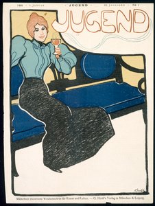 Front cover of Jugend Magazine, January 1898
