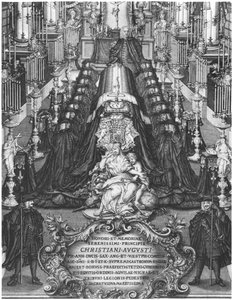 Funeral of a Prince of Saxony, early 18th century