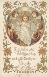 German Christmas card by German School