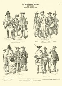 German and Austrian Military Uniforms, 18th Century by German School