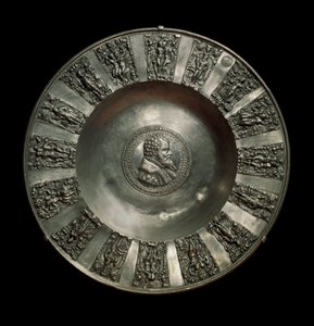 German Art: Tin Saxon Dish Around 1560 by German School