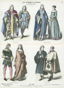 German Costumes, 14th Century by German School