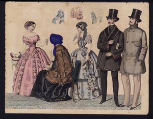 German fashion plate, mid 19th century by German School