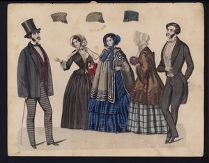 German fashion plate, mid 19th century by German School