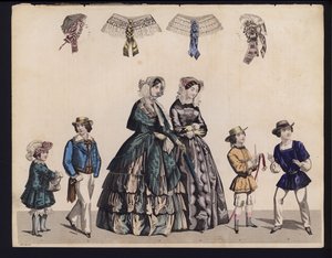 German fashion plate, mid 19th century by German School