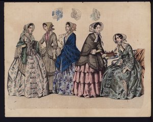German fashion plate, mid 19th century by German School
