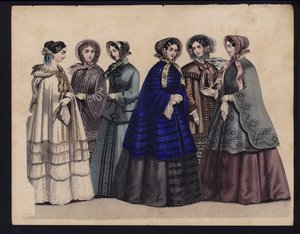 German fashion plate, mid 19th century by German School
