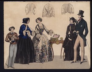 German Fashion Plate, Mid 19th Century by German School