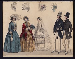 German Fashion Plate, Mid 19th Century by German School