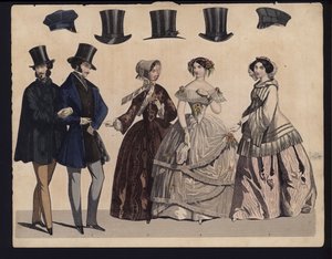 German fashion plate, mid 19th century by German School