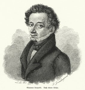 Giacomo Leopardi, Italian Philosopher, Poet and Philologist by German School