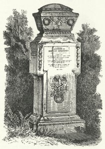 Gravestone of Russian writer and scientist, Mikhail Lomonosov by German School