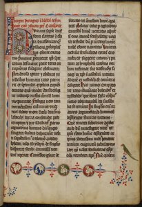 Harley 3973 f.1, Inhabited initial 