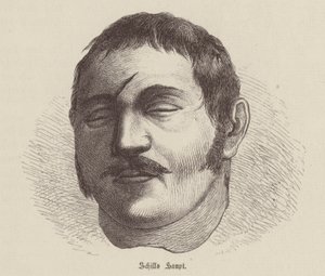 Head of Ferdinand von Schill, Prussian soldier who rebelled against French occupation by German School