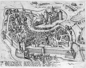Henri IV (1553-1610) Entering Dijon, after His Victory at Fontaine-Francaise over Spanish, 5th June 1595 by German School
