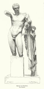 Hermes and the Infant Dionysus, statue by the Ancient Greek sculptor Praxiteles discovered in the ruins of the Temple of Hera, Olympia