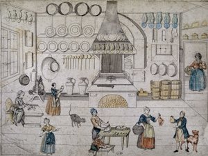 Households in the kitchen, Germany by German School