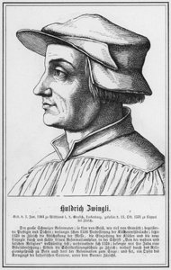 Huldrich Zwingli by German School