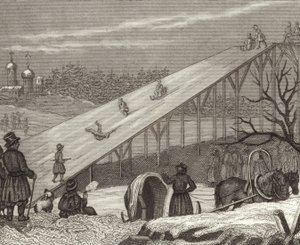 Ice slide in Russia (Illustration for Bilder-Atlas)