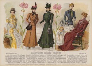 Illustration for Illustrirte Frauen-Zeitung by German School
