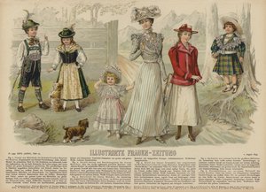 Illustration for Illustrirte Frauen-Zeitung by German School