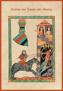 Illustration from a medieval songbook by German School