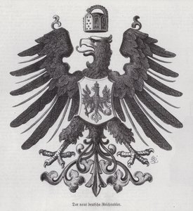 Imperial eagle, new emblem of Germany by German School