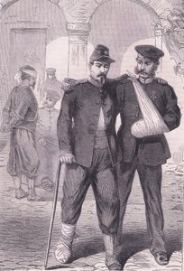 In the hospital, Cassells History of the War between France and Germany published by Cassell and Company Limited, c.1890 by German School