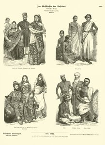 Indian Costumes, Late 19th Century by German School