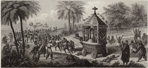 Indian procession by German School