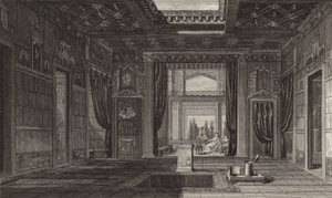 Interior of a Roman House in Pompeii (Illustration for Bilder-Atlas) by German School