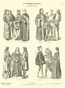 Italian Costumes, 15th Century by German School