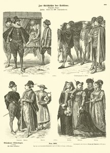 Italian Costumes, Late 16th Century by German School
