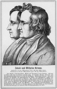 Jacob and Wilhelm Grimm by German School