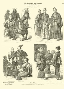 Japanese Costumes by German School