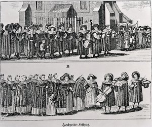 Jewish Carnival Procession by German School