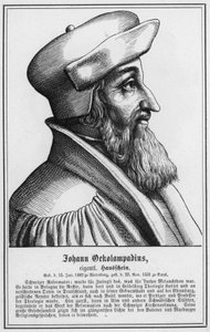 Johann Oekolampadius (engraving) by German School