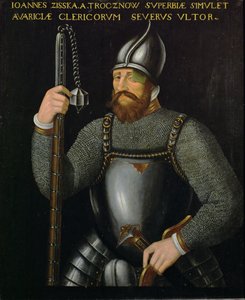 Johann Ziska von Trocnov, leader of the Bohemian Hussites and Taborites who won two battles against Imperial armies in 1420 and 1422 by German School