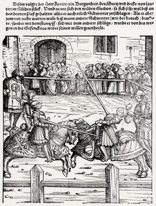 Jousting by German School