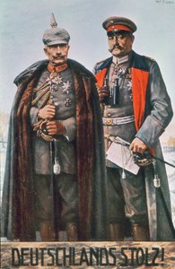 Kaiser Wilhelm II and Field Marshal Hindenburg