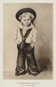 Kaiser Wilhelm II of Germany as a young child