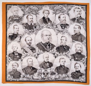 Kaiser Wilhelm I (1797-1888) surrounded by the German Generals, 1870