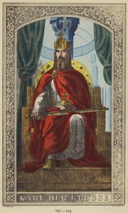 Charlemagne, 768-814 by German School