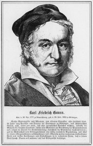 Karl Friedrich Gauss (engraving) by German School
