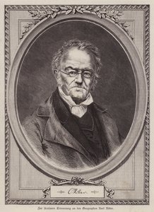 Karl Ritter, German Geographer and Professor at the University of Berlin by German School