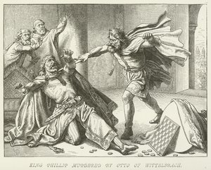 King Phillip Murdered by Otto of Wittelsbach by German School