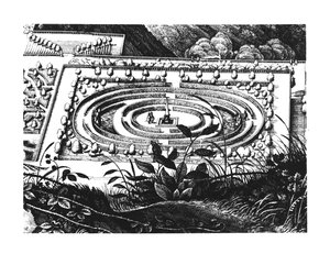 Labyrinth at Heidelberg, Hortus Palatinus by German School