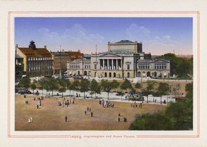 Leipzig, Augustusplatz und Neues Theater