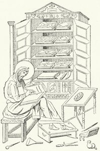 Library of a bourgeois citizen of the Eastern Roman Empire by German School